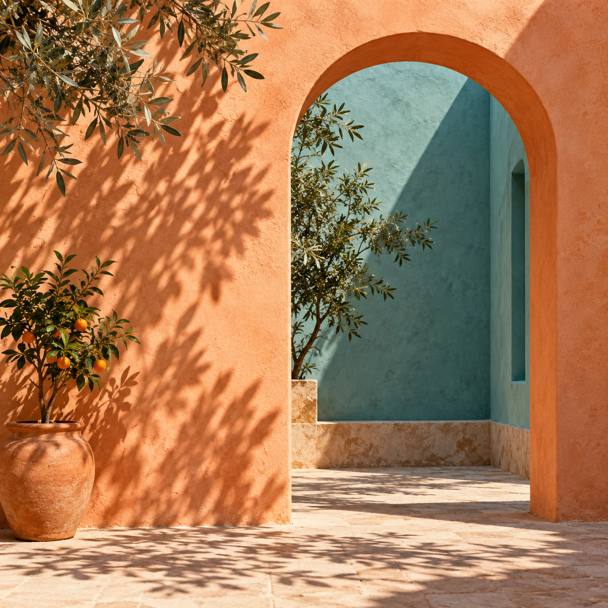Apricot Courtyard cover artwork