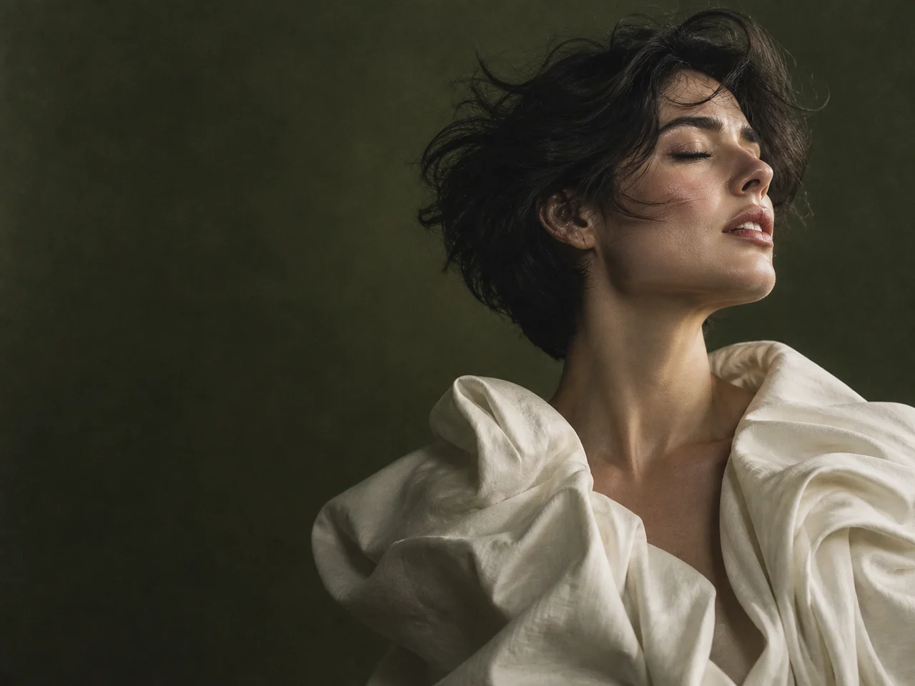 Portrait illustrating vocal expression