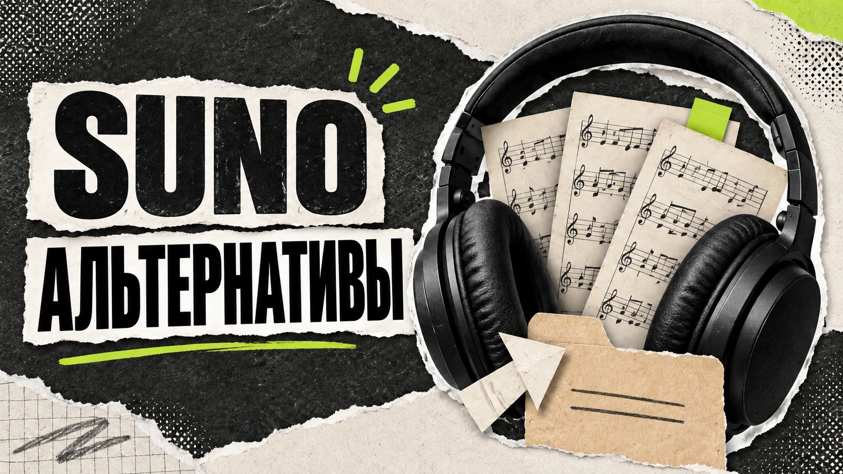 Наушники и ноты: альтернативы Suno.