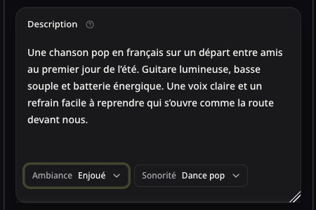 Vrai formulaire pop avec une idée de voyage et les choix compacts d’ambiance et de sonorité