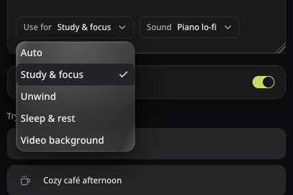 Real Use for and Sound choices with Instrumental enabled on the Lo-fi form