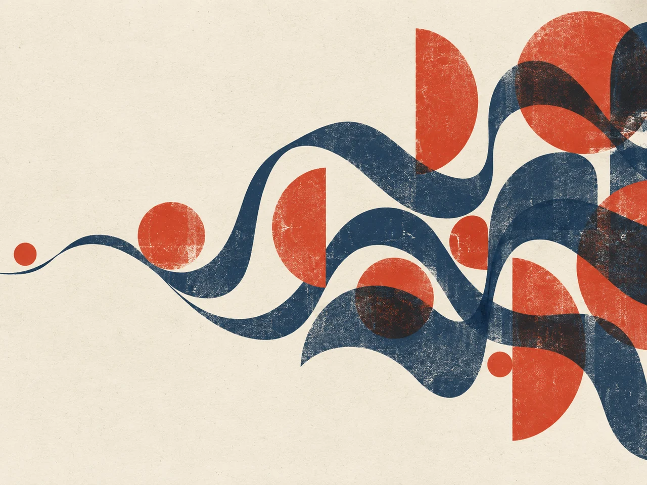 Print artwork illustrating developing musical detail